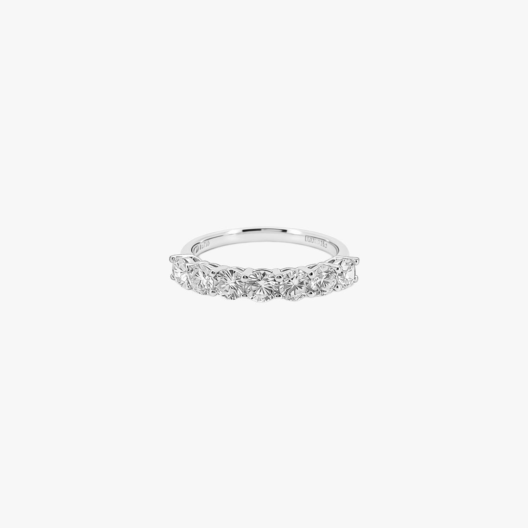 Radiant Round Lab Grown Diamond Anniversary Band