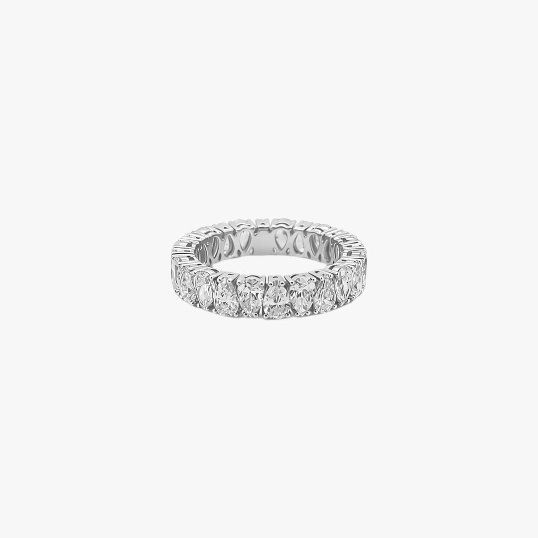 Luminous Pear Lab Grown Diamond Eternity Ring