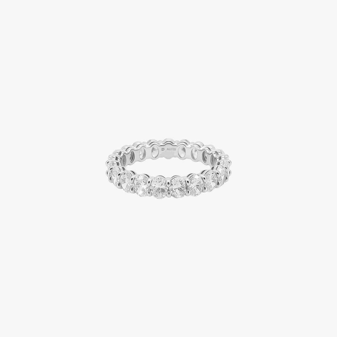 Oval Lab Grown Diamond Shared Prong Eternity Band