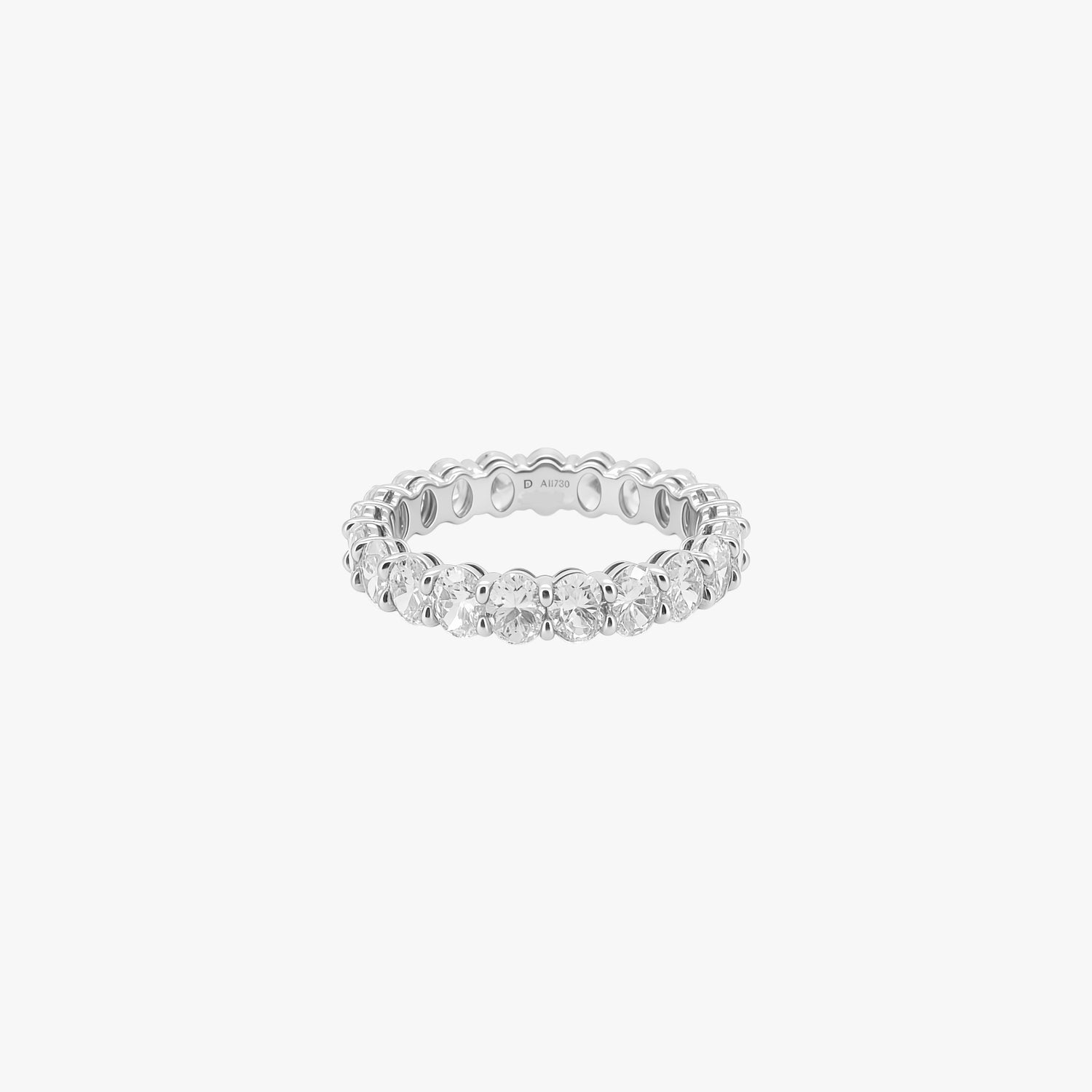 Oval Lab Grown Diamond Shared Prong Eternity Band