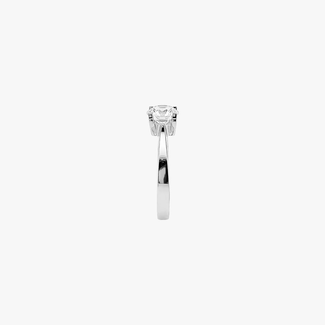 Strand Solitaire Classic Four-Prong Lab Grown Diamond Ring