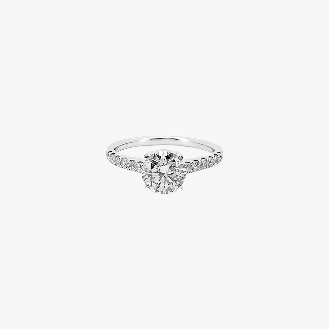 Radiance Classic Lab Grown Diamond Pavé Engagement Ring